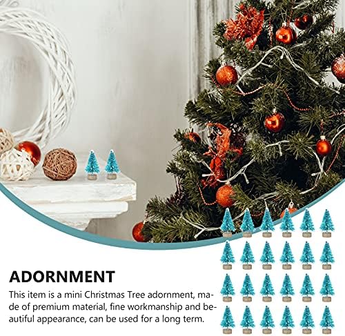 24pcs mini árvore de natal adorno desktop ornament tabela decorações de mesa de mesa decors de Natal para restaurante