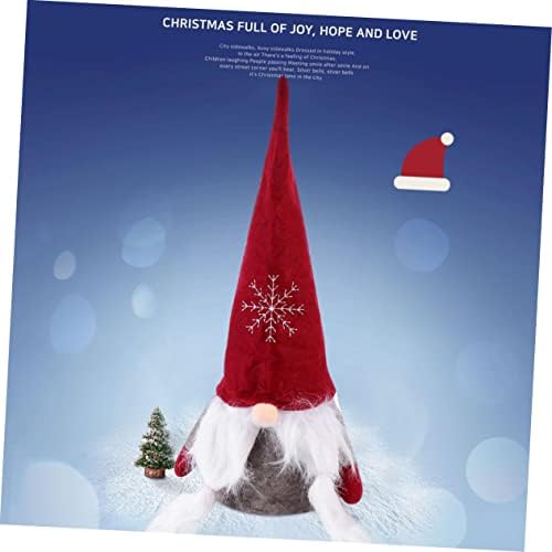 PretyZoom 3 PCs para um grande ano Hat de Santa Claus Decorações de Claus Festivo Casa Dwarf Tree Ornamentos de Natal Treetop