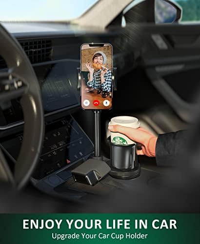 Montagem do telefone do porta -copos de carro: Stand do telefone celular universal com bebida expanda o porta -copos para caminhão