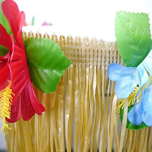Saia de grama de mesa para suprimentos de decoração de decoração de festa da festa havaiana luau