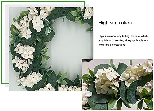 Decorações de Natal de inverno engraçado 2021 Ornamentos de Natal Fazenda Decoração de Natal Round Garland Green Artificial