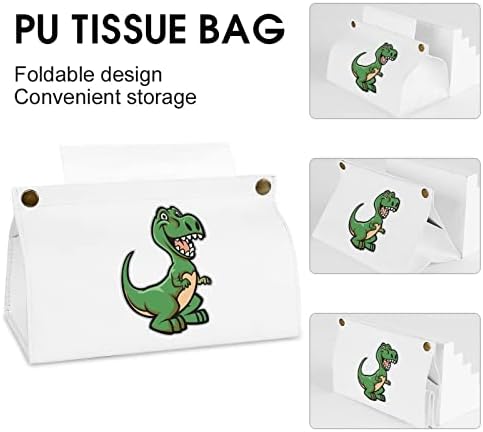 Caixa de lenço de lenço de desenho animado de dinossauro feliz