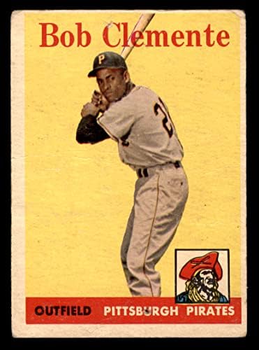 1958 Topps # 52 WT Roberto Clemente Pittsburgh Pirates Fair Pirates