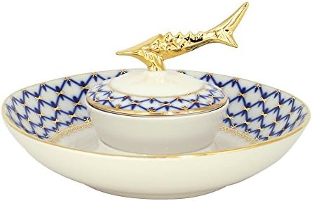 Lomonosov Imperial Porcelain Cobalt Net Tableware Teaware Collection