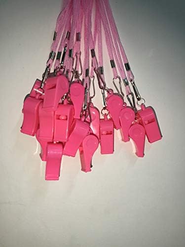 Kaqkiasiog 20 PCS Plástico Asobios altos com cordão para árbitros Coaches Basketball Football Sports Sports Treinamento Evento Lifeguard