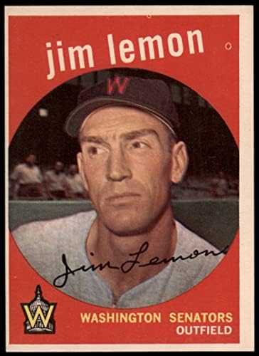 1959 Topps 215 Jim Lemon Washington Senadores ex -senadores