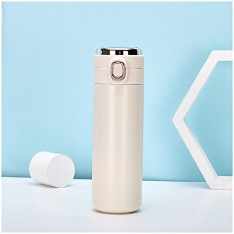 YGQZM Smart Thermo Cup Water Bottle 304 Aço inoxidável Vacuum Copo Display Digital Bounce Cap bebida portátil caneca