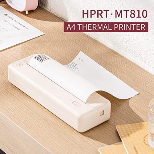 Impressora móvel huiop, mt810 a4 portátil impressora de papel impressão térmica sem fio Bt Connect Compatible com