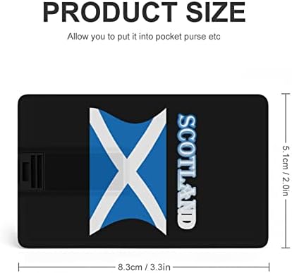 Scotland Flag USB Drive Credit Card Card Design USB Flash Drive U Disk Thumb Drive 32G