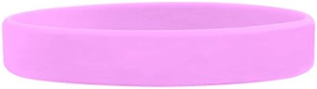 1 pulseira de silicone desmotada rosa personalizada