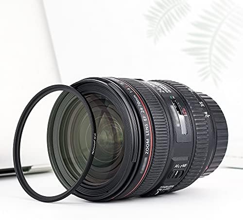 Filtro UV de 55 mm de 55 mm, filtro UV de 55 mm, filtro fotográfico ultravioleta ultra-fino com revestimentos de 12 camadas de 12 multi para Nikon D3500 D3400 com lente de kit AF-P 18-55mm/Sony A7ii com 28-70mm de Fe 28-70mm
