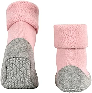 Falke W HP feminino Cosyshoe Slipper Sock Merino Wool cinza rosa branco 1 par, 6,5-7,5
