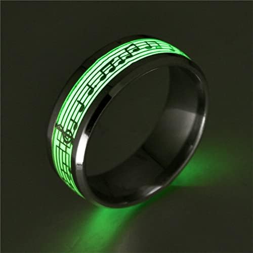 2023 Novo novo anel de moda simples de moda brilhar anel fluorescente Personalidade Jóias Night Club Ring Ring Rings