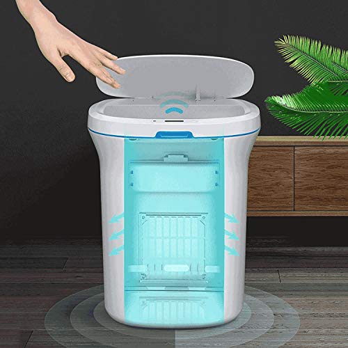 Lixo elétrico criativo CXDTBH pode lixo de indução doméstica lixo com tampa de lixo smart toque sem toque lixo