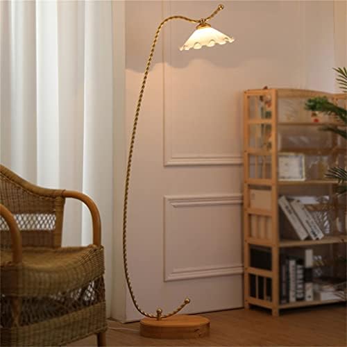 Lâmpada de mesa decorativa npzhd lâmpadas de flor de piso retrô e lanternas estudam o quarto tipo vertical