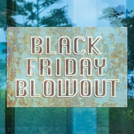 CGSignLab | Black Friday Blowout -Ghost envelhecida Janela de janela. 36 x24