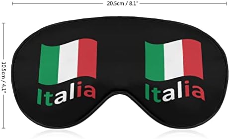 Itália Italia bandeira italiana máscara ocular de olhos vendados com bloqueios de cinta ajustável Blinder leve para viajar