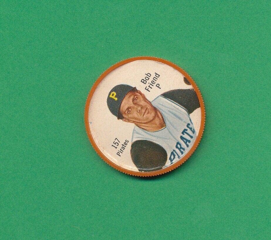 BOB FIGO 1962 Salada Junket Coin 157 Vintage Plastic Pirates Oddball MLB TPHLC - MLB FOTOMINTS E MOUNTAS