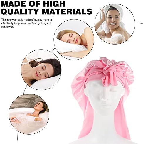 Frcolor 2 peças Chapéu de dormir elástico- Mulheres de boate com chapas de cama dormindo boné elástica para dormir