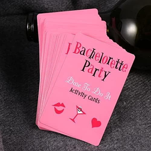 Pretyzoom Cards de casamento Bachelorette Dare Party Game Deck of Cards Poker Cards Cartões Bachelorette Party Idéias Girls Night Out Atividade