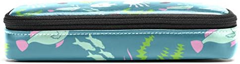 Pesca subaquática Vida de prisão perfeita para couro para lápis Saco de caneta com bolsa de artigos de papelaria dupla com