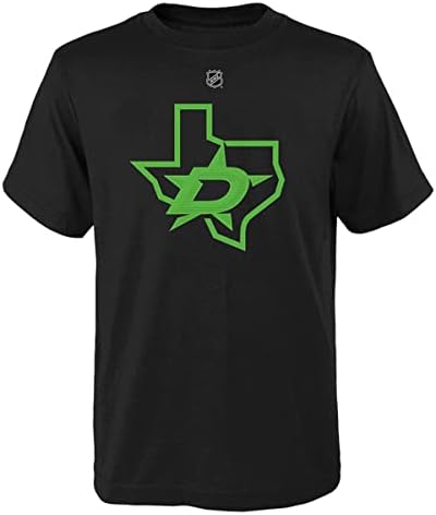 Exterterstuff Miro Heiskanen Dallas Stars 4 Tamanho da juventude Terceiro logotipo Player Nome e camiseta numérica