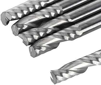 5pcs tungstênio carboneto de extremidade espiral fábrica de flauta única moagem de moagem CNC bits de roteador de 6 mm de
