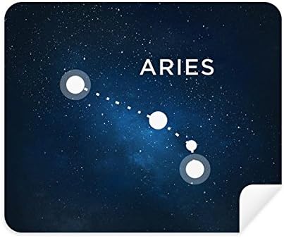 Aries Constellation Zodiac Sign Cleaning Tren Cleaner 2pcs Camurça tecido de camurça