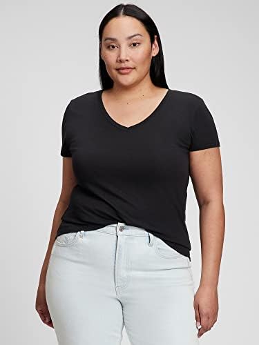 T-shirt de decote em V Favorito de 2 pacote feminino feminino