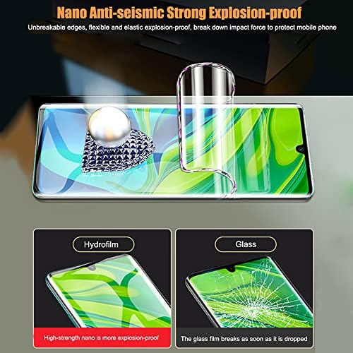 Protetor de tela de filme de hidrogel de Yiiloxo compatível com Xiaomi Poco X3 Pro/Poco X3 NFC, filme de proteção de hidrogel nano-tech 3D [Not Glass] [alta sensibilidade] [HD Clear] [Suporte a impressão digital]