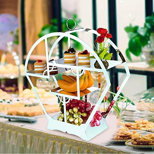 Suporte para bolo suporte de bolo de estilo europeu com base em aço inoxidável mesa de aço de aço criativo cupcakes criativo stand multi-camada de camada de casamento cupcake stand