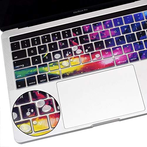 Capa de teclado do Funut MacBook Pro com barra de toque de 13 polegadas de silicone e 15 polegadas Premium Ultra Thin TPU 2019-