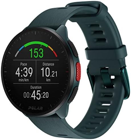 PACER POLAR - GPS Running Watch - Processador de alta velocidade - Ultra -Light - Buttons Bright - Botões de Grip