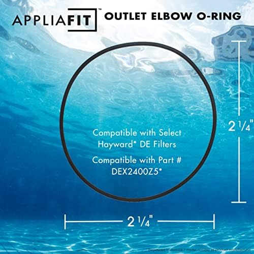 AppliaFit Outlet cotovelo o-ring compatível com hayward dex2400z5 para selecionar hayward pro-grid, micro-clarear e nadar vertical
