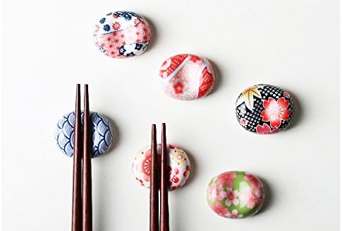 Choold japonês pintado à mão Cosqueiros de cerâmica floral RECK RECK RACK SPAN STAND STAND FILHA PACOSTO