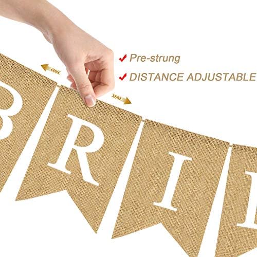 Bride Rainlemon para ser banner Jute Burlap Lemon Bridal Chusel Lemonade Party Decoration