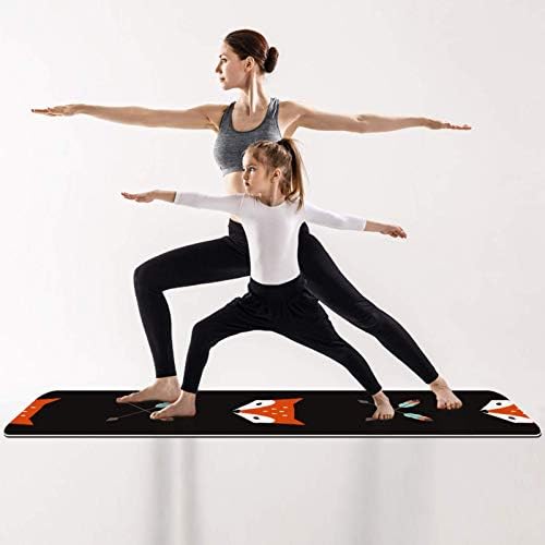 Siebzeh Fox Arrow preto premium grosso de ioga mato ecológico saúde e fitness non slip tapete para todos os tipos