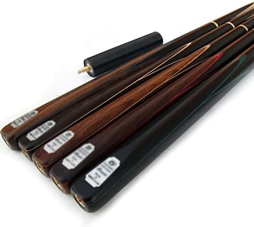 XXXDXDP Made artesanal 3 4 Pistas de sinuca de junta de 9,5 mm de snooker snooker stick com extensão de eixo de cinzas, alça de ébano