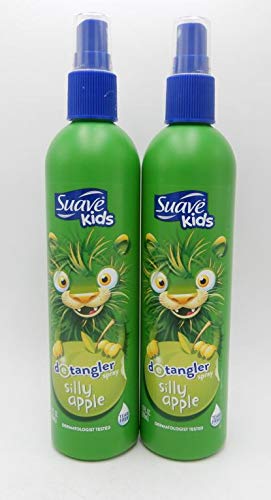 Spray de Detangler de Apple para crianças suaves, 10,5 fluido. onça, 2 contagem