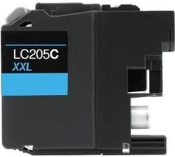 Produtos de impressão premium Substituição compatível com cartucho de tinta para irmão LC205C, trabalha com: MFC J4320DW, 4420DW, 4620DW, 5520DW, 5620DW, 5720DW - ciano extra de alto rendimento