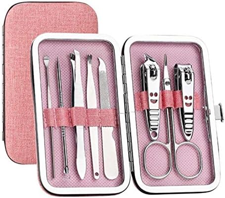Texum 8pcs Manicure Conjunto de unhas portáteis cortador de unhas cuticle cuticle clipper kit profissional kits de unhas