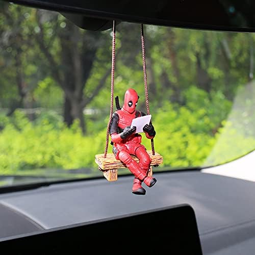 Acessórios para espelhos do espelho do carro, acessórios para espelho de anime com vista traseira, ornamento pendurado no carro,