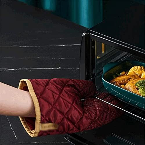 BHVXW 2PC/SET Microondas Baking BBQ Glove Potholders Menteca de cozinha não deslizante