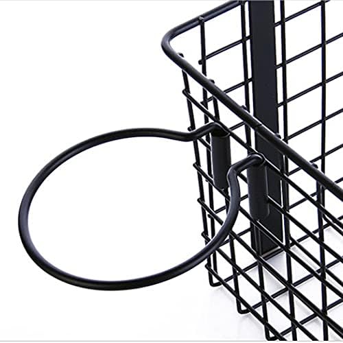 Xjjzs armário de ferro armazenamento pendurado cesto cozinha banheiro traseiro cesta de armazenamento rack de armazenamento