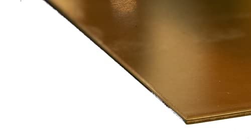 K&S Metals de precisão 01217 Rack de chapas de cobre, 0,025 espessura x 6 largura x 12 Comprimento, 22 bitola, feita nos EUA