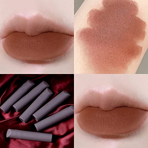 Lip Gloss Flavo Girl Glazes Branqueamento no outono e inverno Mattes Lip Mud 0,07 oz para todos os tipos de pele Pacote de brilho labial flavo claro
