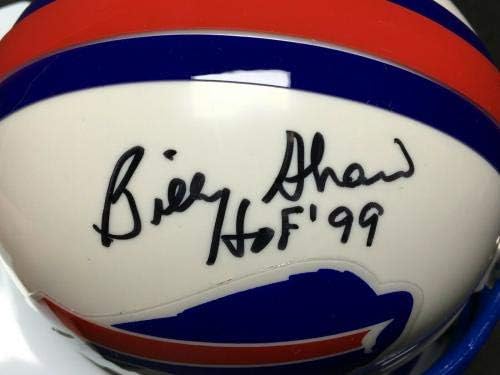 Billy Shaw assinou o Mini -Helmet de Buffalo Bills *Hof 99 PSA AF61626 - Mini capacetes autografados da NFL