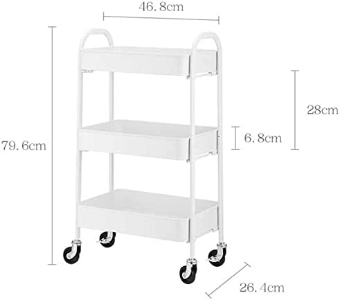 Carrinho de armazenamento de piso de cozinha de prateleira de carrinho hedtec multifuncional com rodas, prateleira, economia