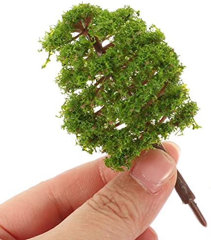 Conjunto de brilho labial animado 9 cm árvores miniaturas mistas model árvores modelo treinar cenário artificial árvores de jogo de