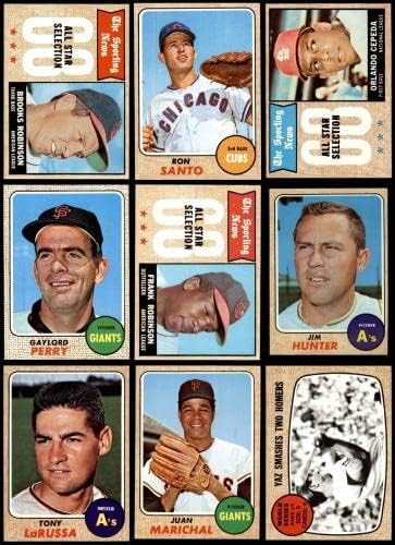 1968 Topps Baseball Conjunto completo - Premier 8 - NM/MT - Conjuntos completos de beisebol